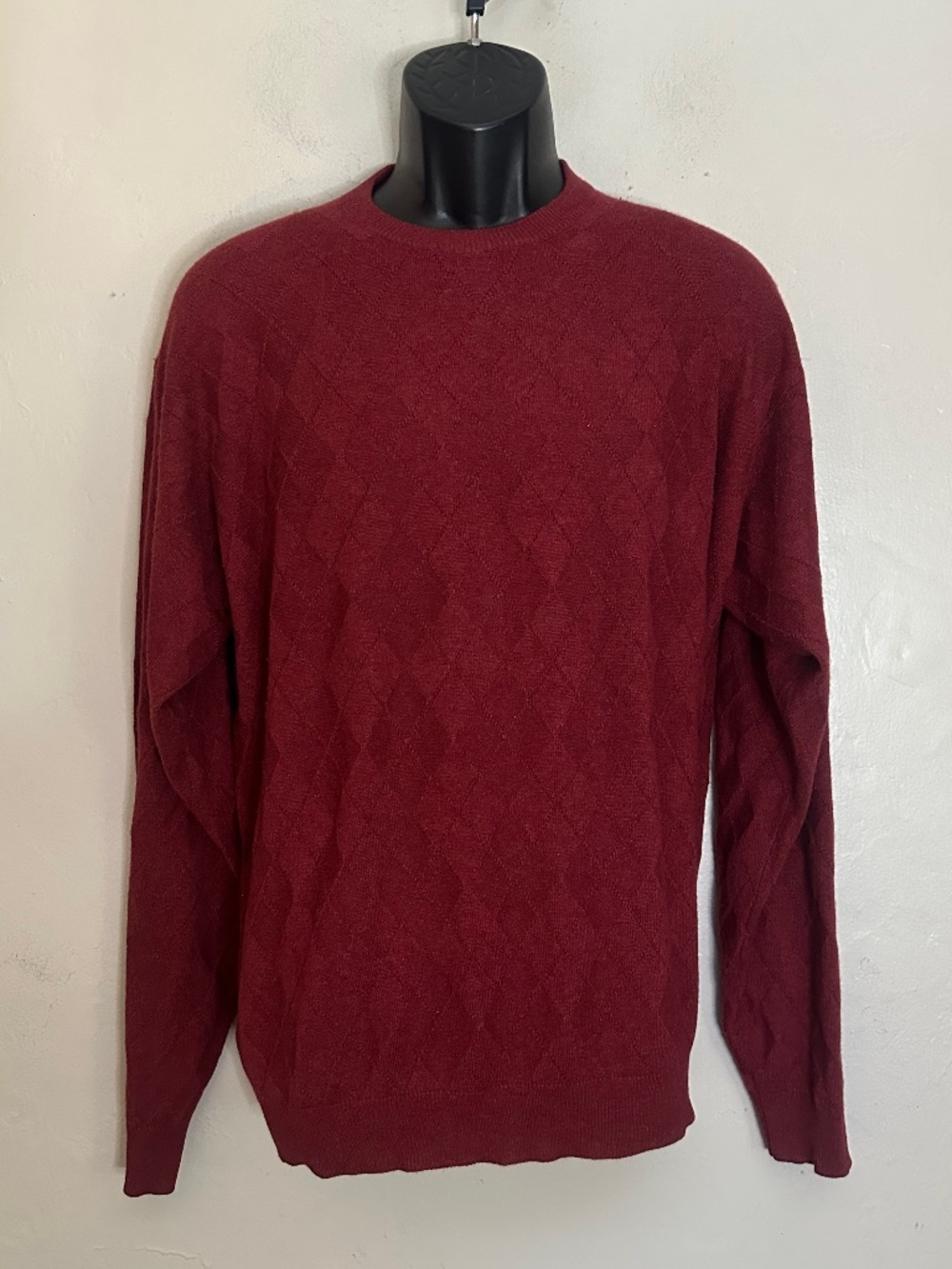 CH Classics Silk/Cashmere Sweater Large Gently worn 85% silk/15% cashmere argyle